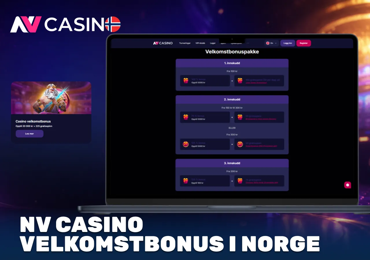 NV Casino velkomstbonus Norge