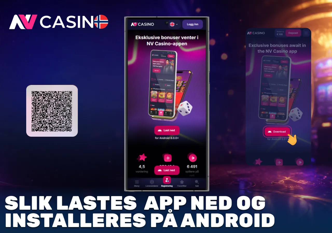 NV Casino App installere på Android